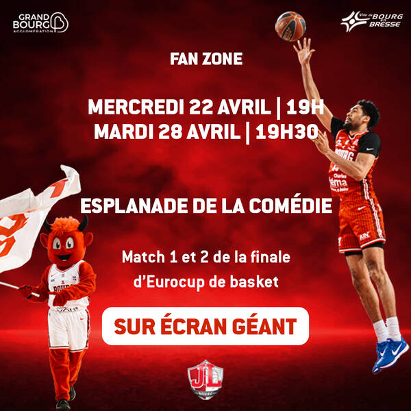 Fan Zone Mercredi 22 avril à 19h et mardi 28 avril 19h30 esplanade de la comédie sur écran géant